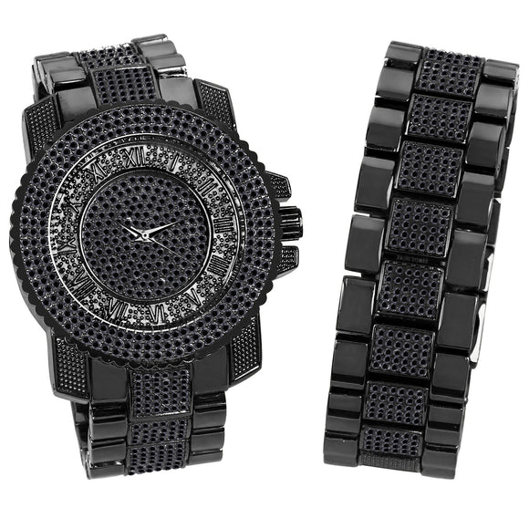 Luxury Black Watch Bling - overstocktarget