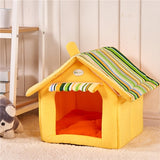Foldable Warm Dog and Cat Pet Cave House - overstocktarget