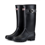 Women Winter High Warm Lined Rain Boots - overstocktarget