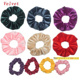10pc set of  Women's Velvet Patterned Scrunchies - overstocktarget