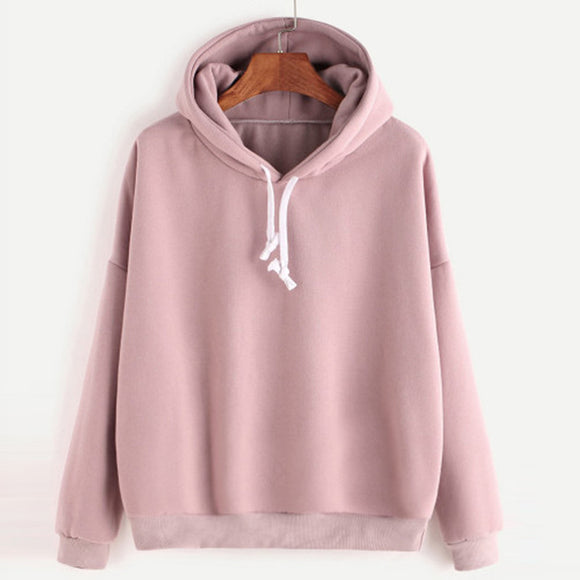 Autumn Sweatshirts Women 2018 Pink Women's Gown With A Hood Hoodies Ladies Long Sleeve Casual Hooded Pullover Clothes Sweatshirt - overstocktarget